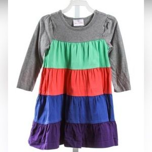 Hanna Andersson 100% Cotton Tiered Twirl Dress 90